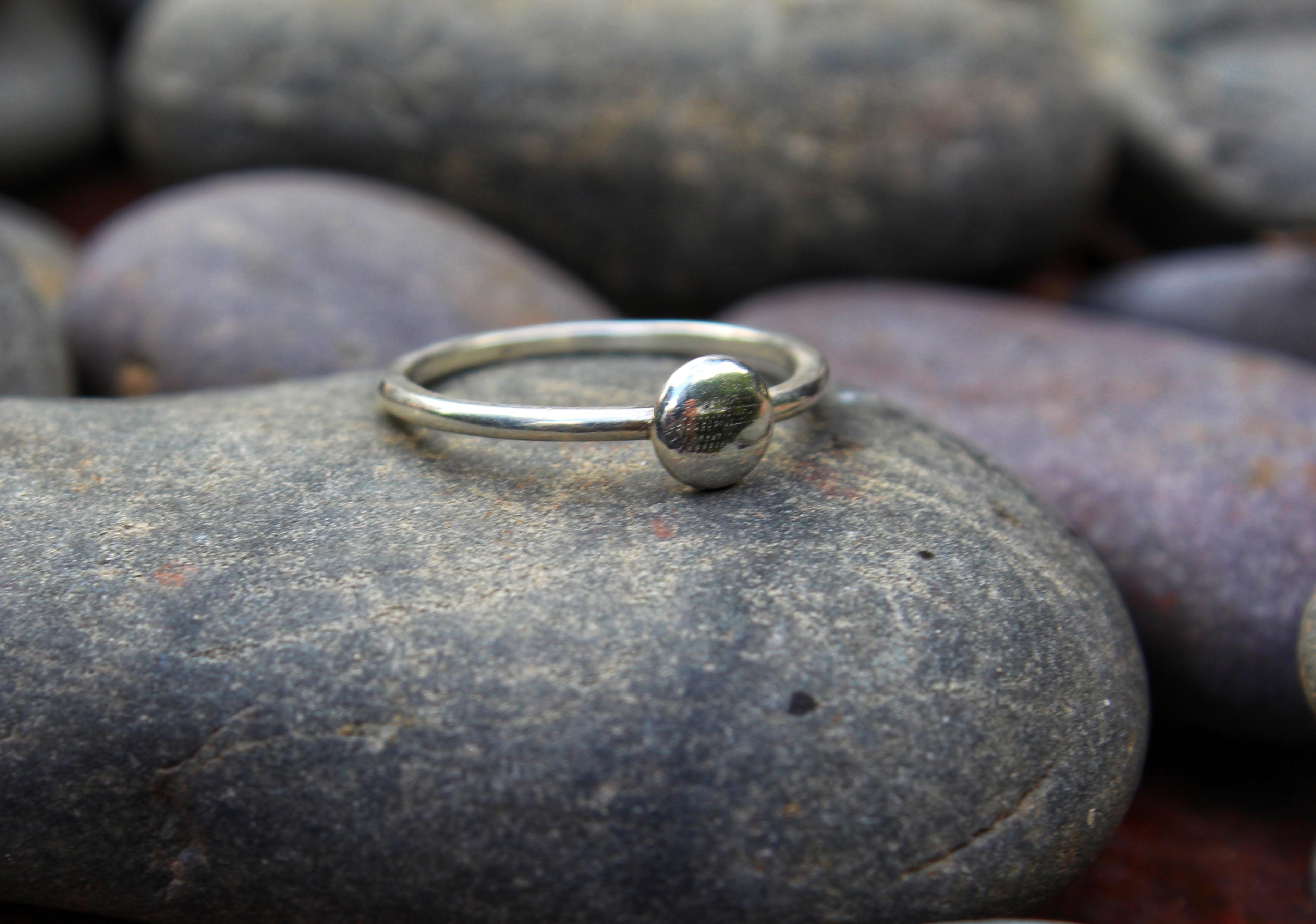 The Soft Seed ring close-up — handcrafted memorial jewelry for pregnancy loss | NOVA EMBRACE
