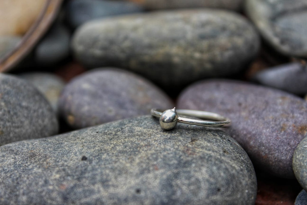 The Rounded Form ring close-up — handcrafted memorial jewelry for pregnancy loss | NOVA EMBRACE