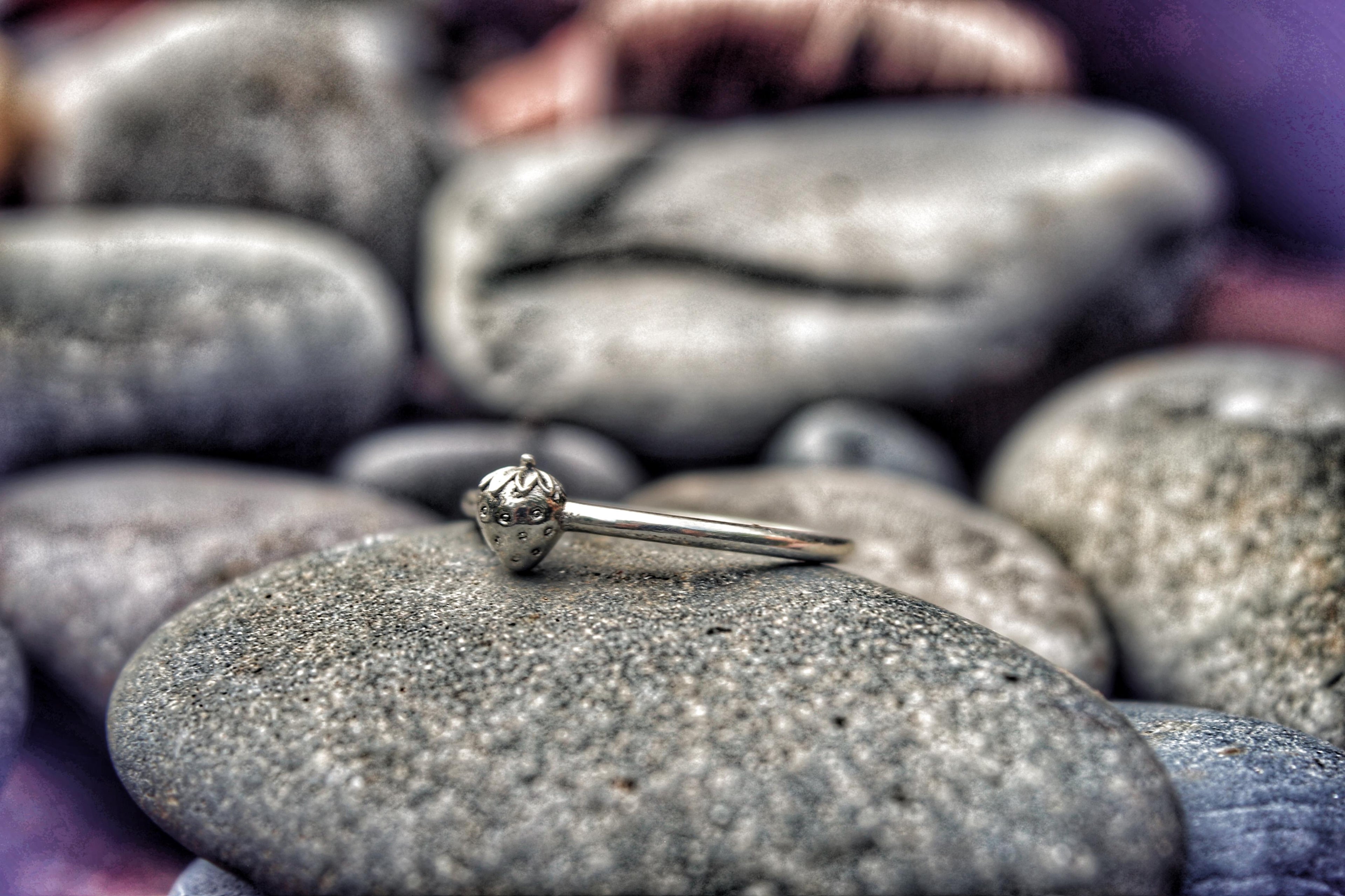 The Red Bloom ring close-up detail — handcrafted memorial jewelry for miscarriage | NOVA EMBRACE