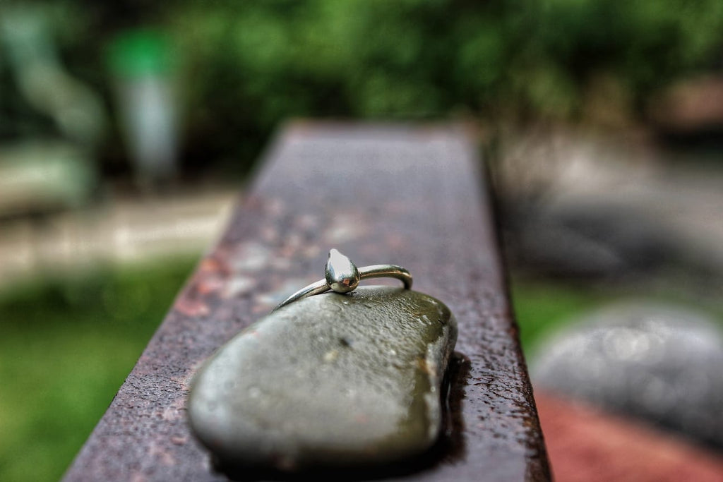 The Sesame Form ring detail — pregnancy loss memorial keepsake | NOVA EMBRACE