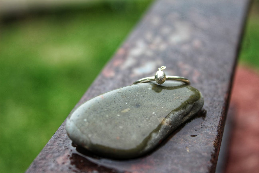 The Bright Light memorial ring side view — pregnancy loss keepsake jewelry | NOVA EMBRACE