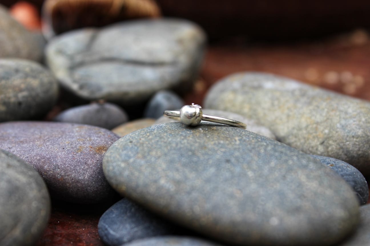 The Apricot Dawn ring detail view — Week 11 remembrance jewelry | NOVA EMBRACE South Africa